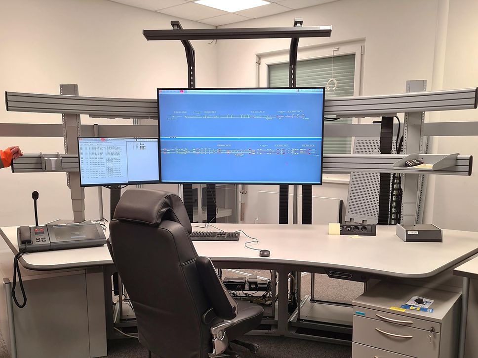 Arbeitsplatz im ESTW Walporzheim