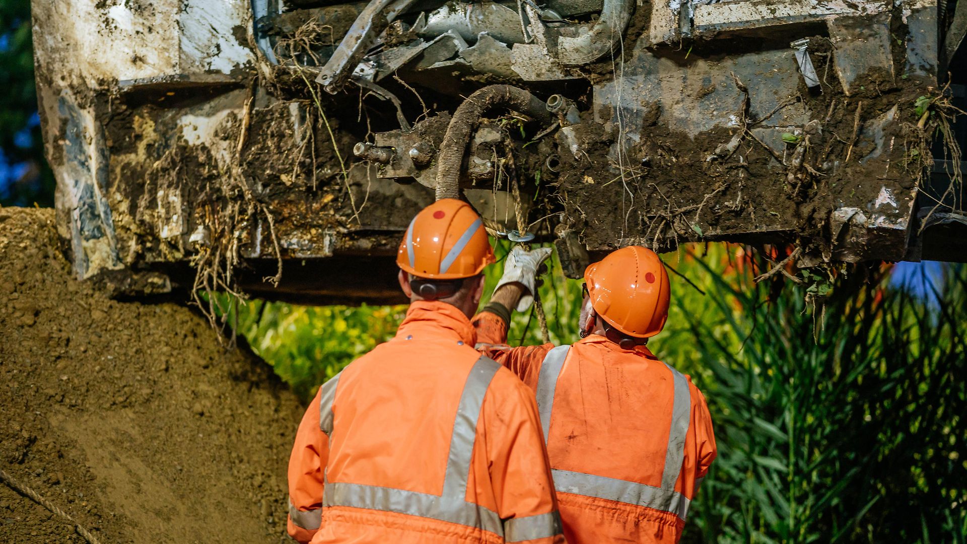 Bergungsarbeiten in Riedlingen