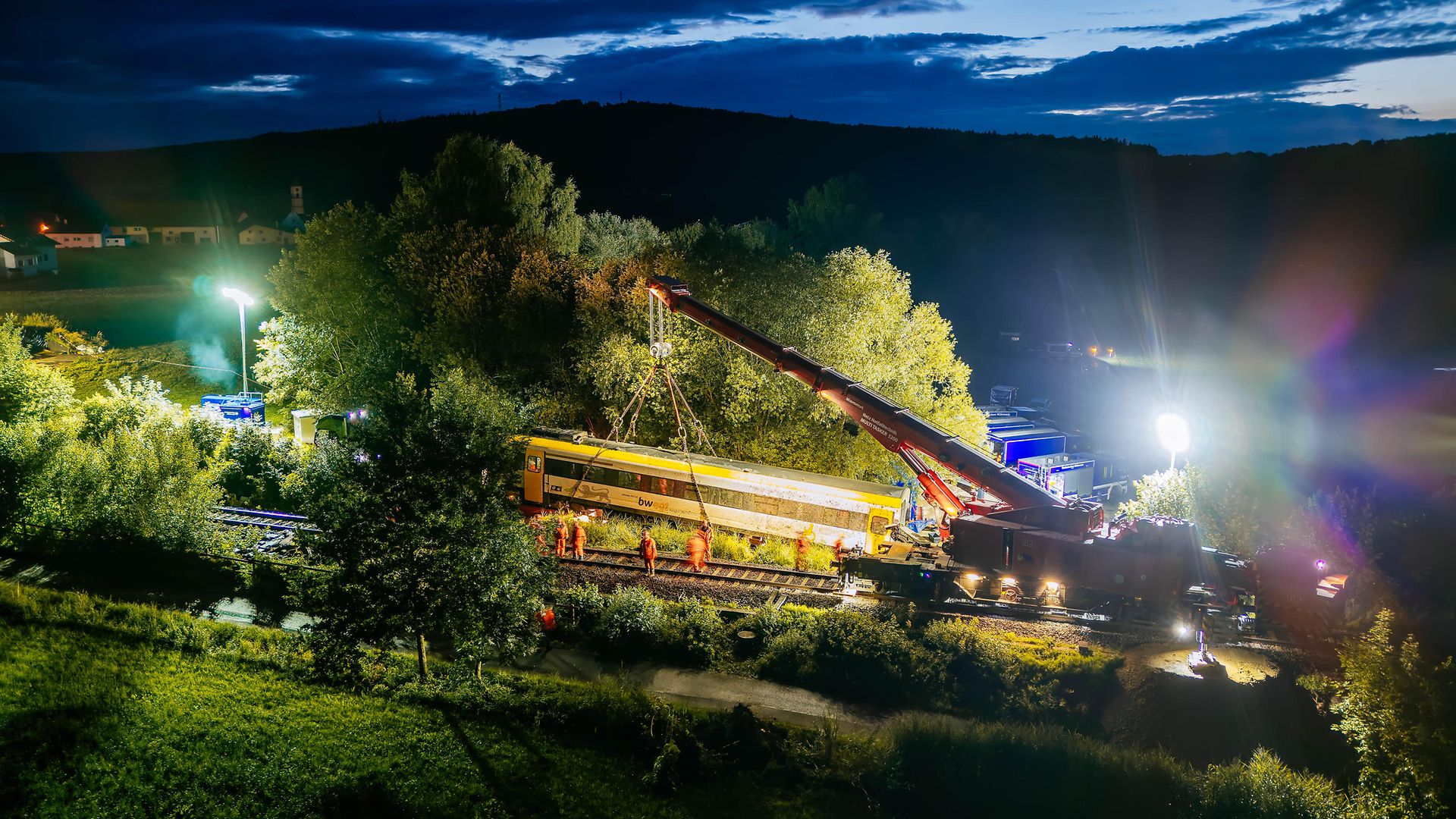 Bergungsarbeiten in Riedlingen