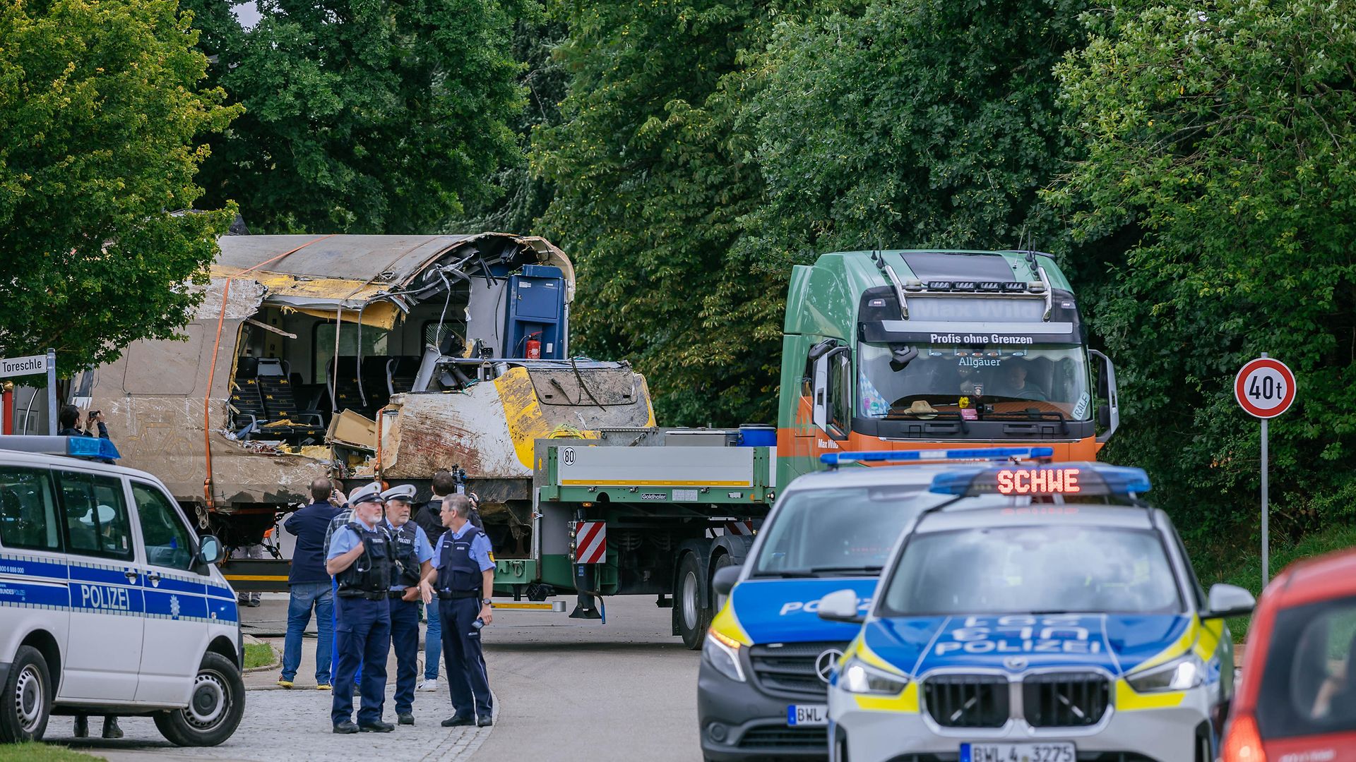 Bergungsarbeiten in Riedlingen